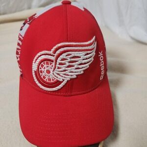 Vintage‎ Detroit Red Wings Reebok White Center Ice Draft Structured Snapback Hat